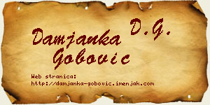 Damjanka Gobović vizit kartica